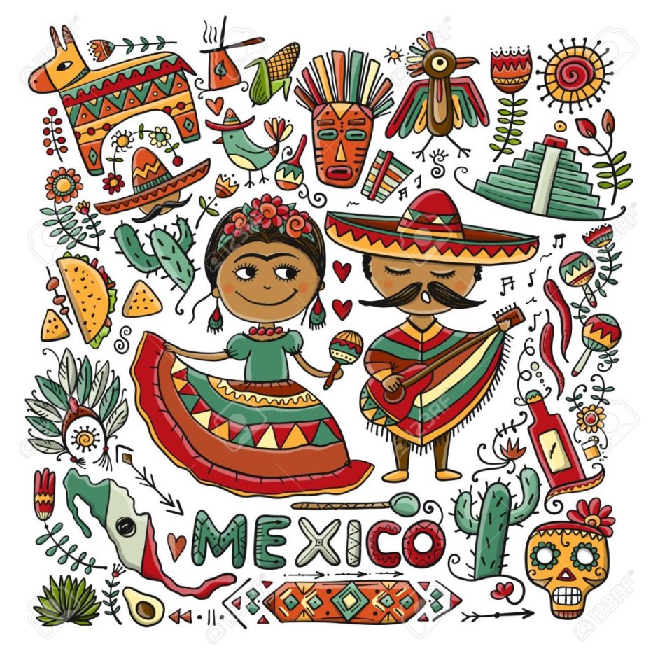 Векторные иллюстрации Мексика