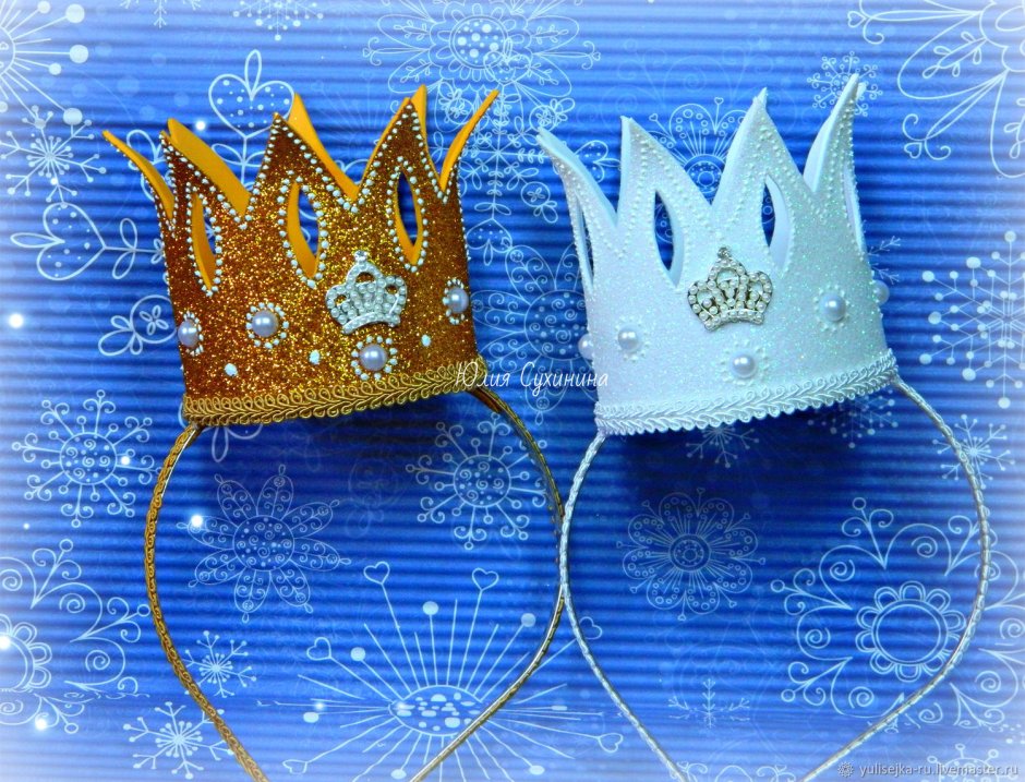 Ободок "корона" (цв: золотой )