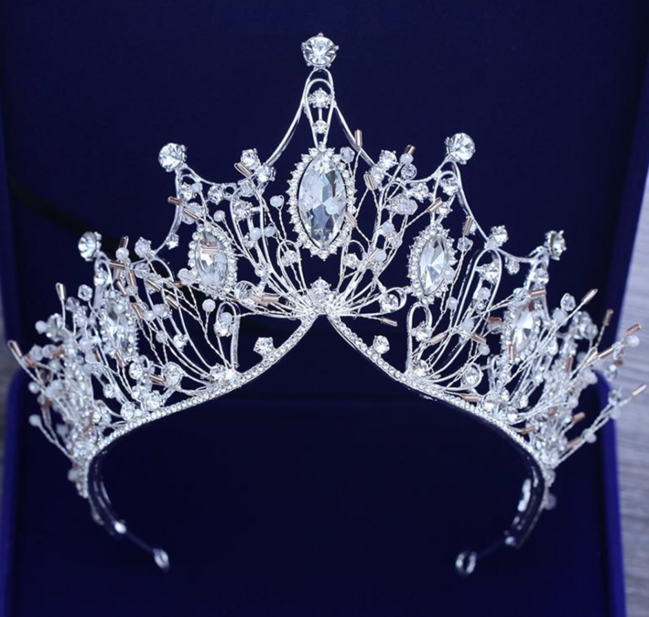 Серебряная диадема-корона