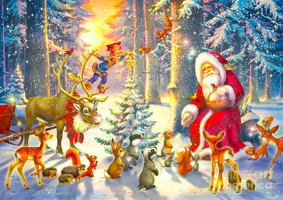 Картинки сказочной избушки в лесу зимой с новым годом для баннера