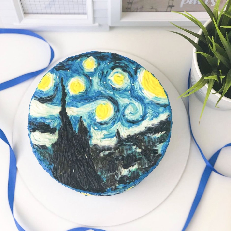 Торт звездное небо Ван Гог
