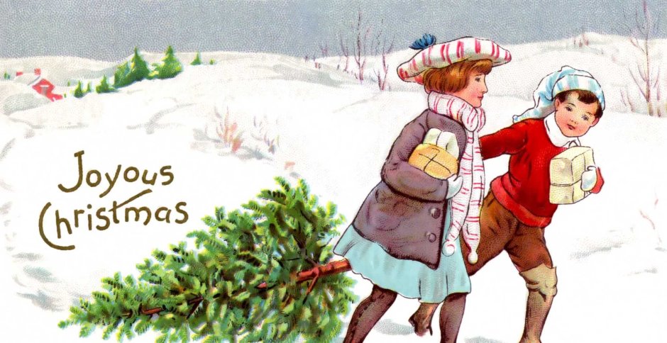 Британские открытки с новым годом