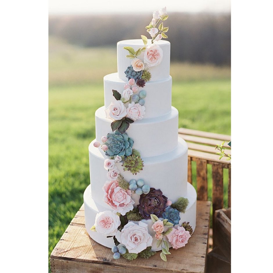 Свадебный торт с фальш ярусами