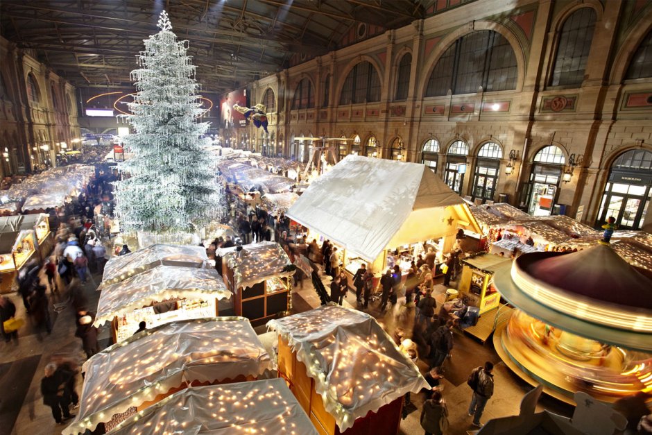 Рождественский базар в Цюрихе