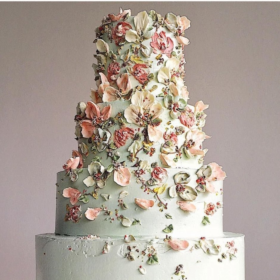 Многоугольный торт свадебный