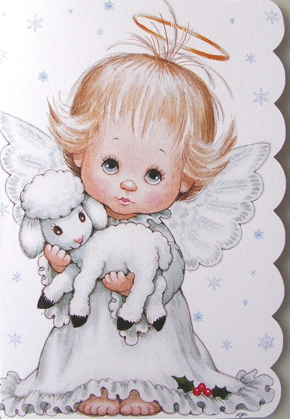 Старые открытки с ангелочками