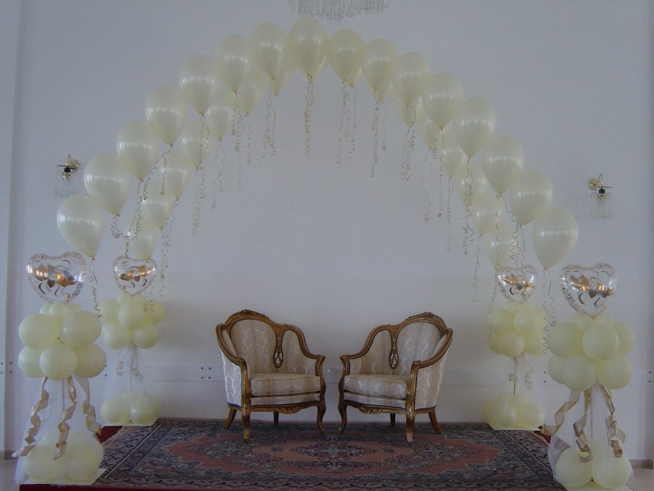 Арка с шарами на свадьбу