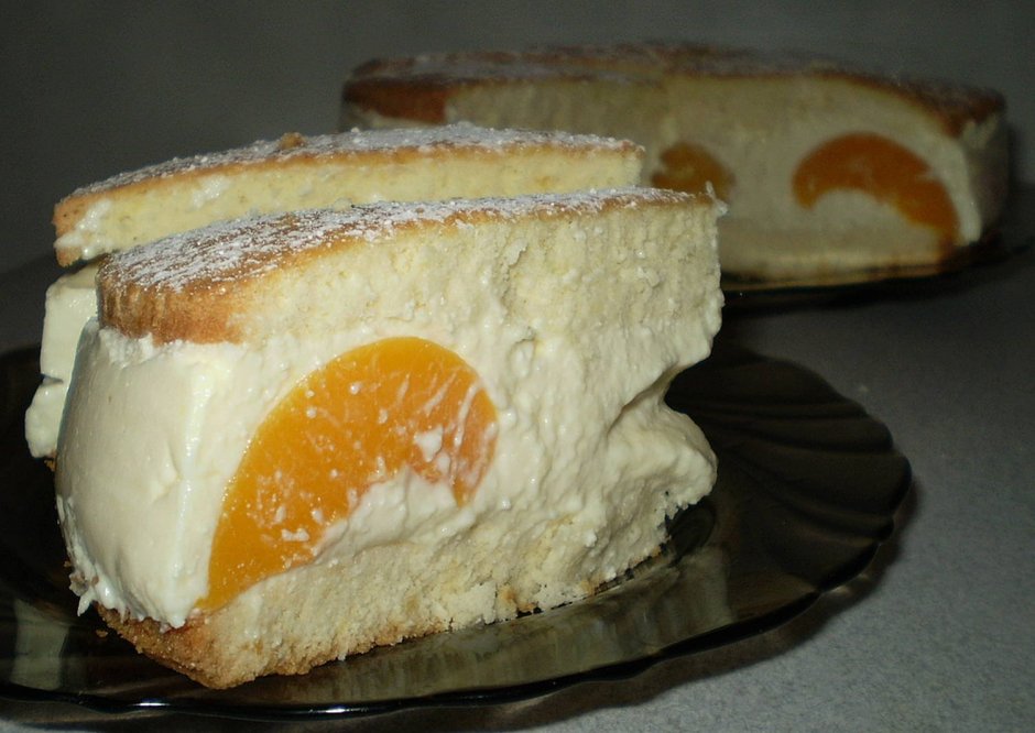 Бисквитный торт Сметанковый