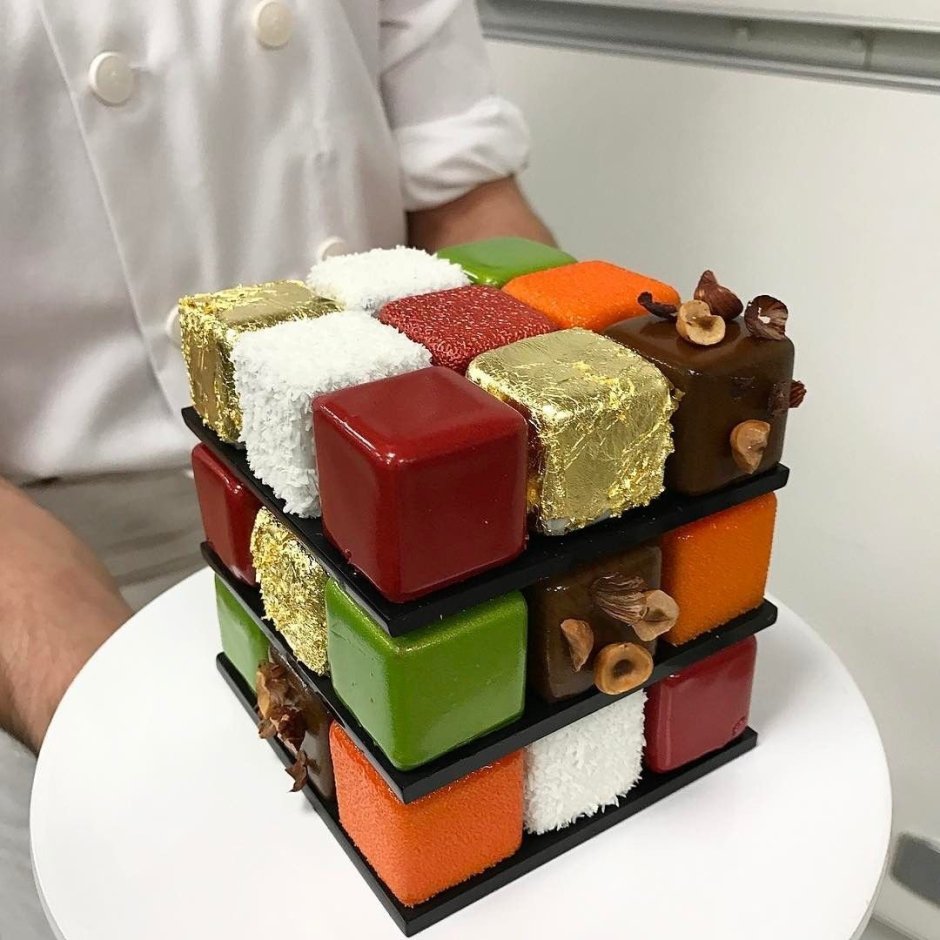 Свадебный торт кубиками