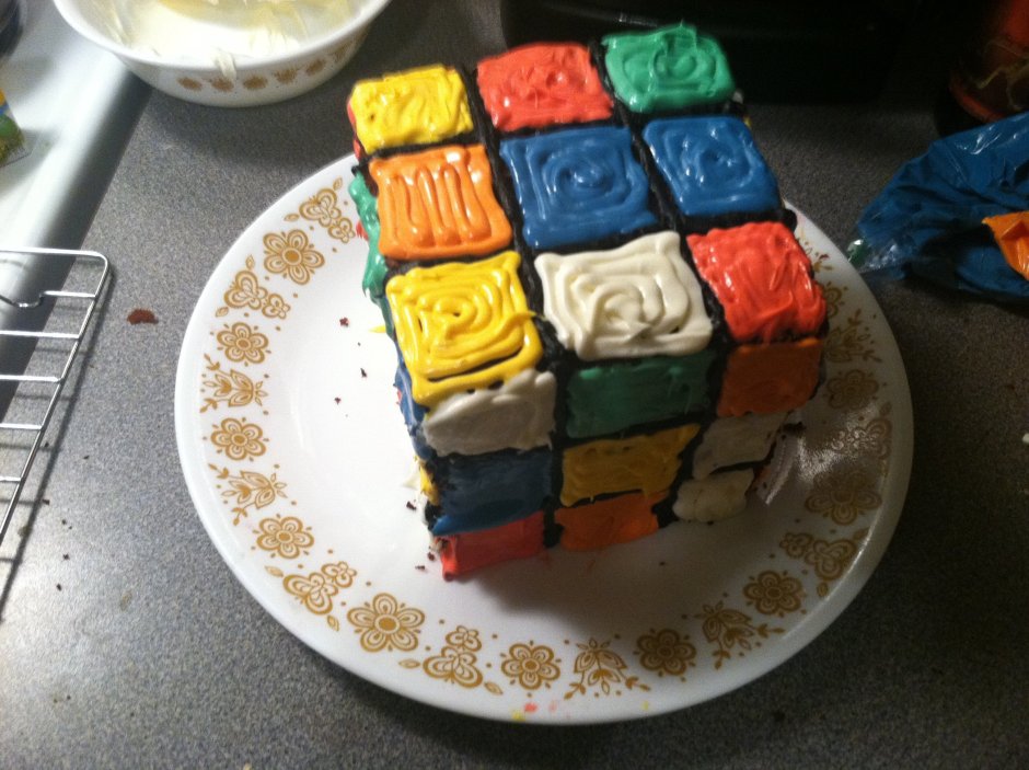 Пирожное кубик