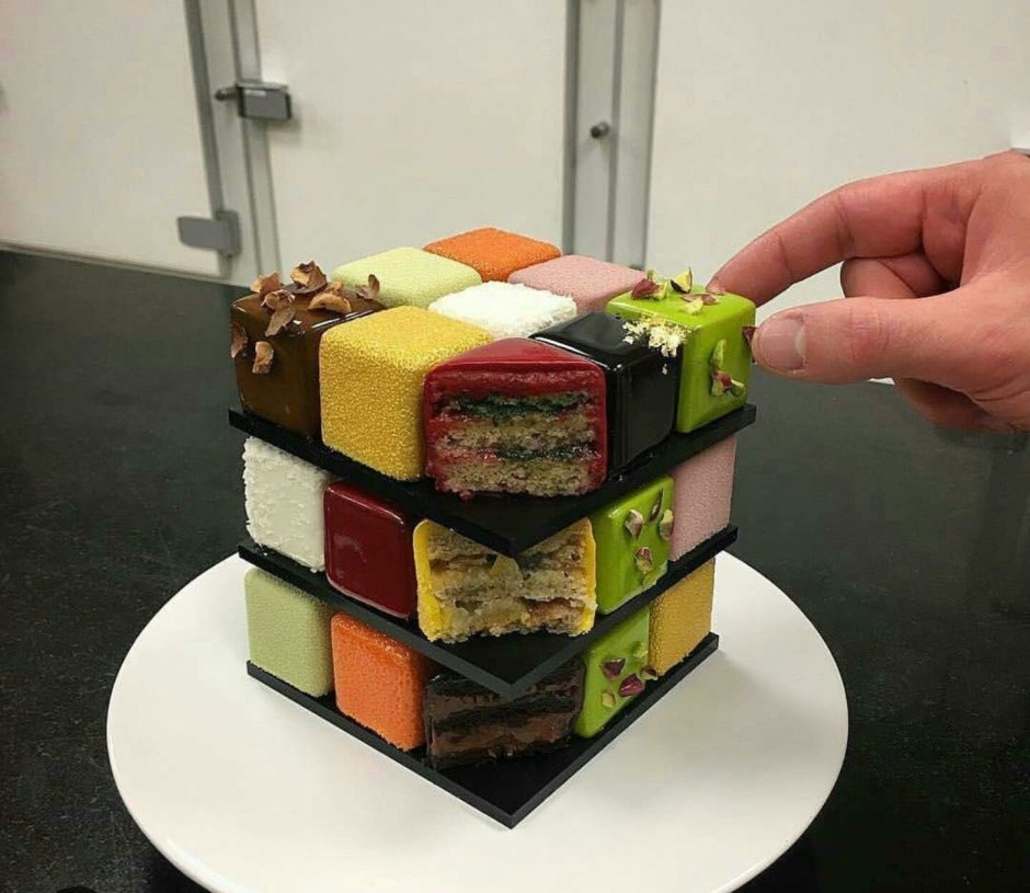 Торт куб майнкрафт