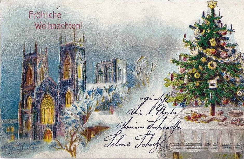 Рождество Германия открытка с Рождеством