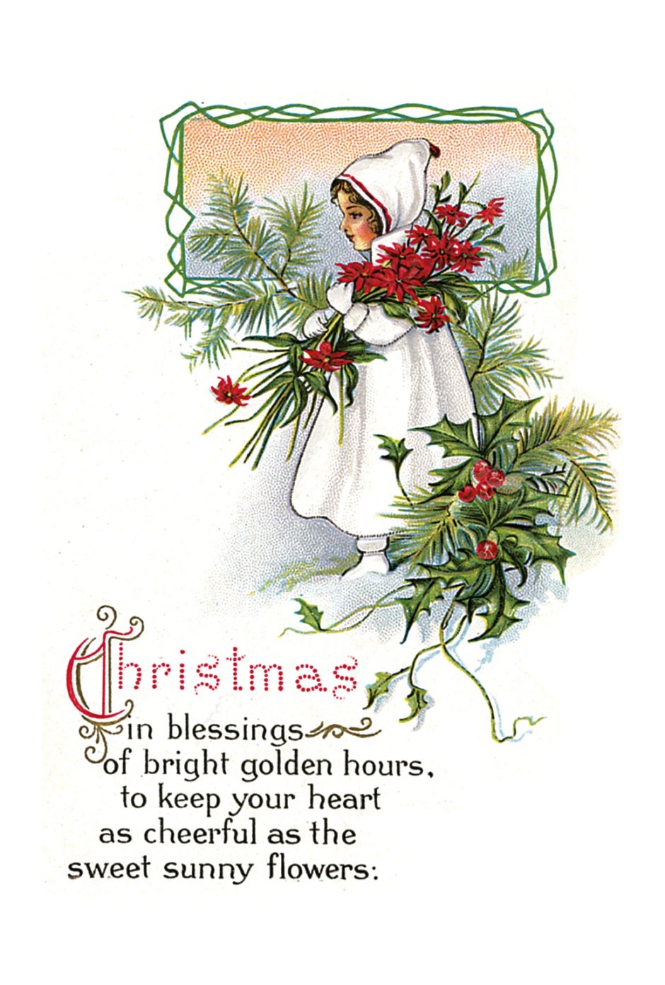 Рождественская открытка на иностранном языке