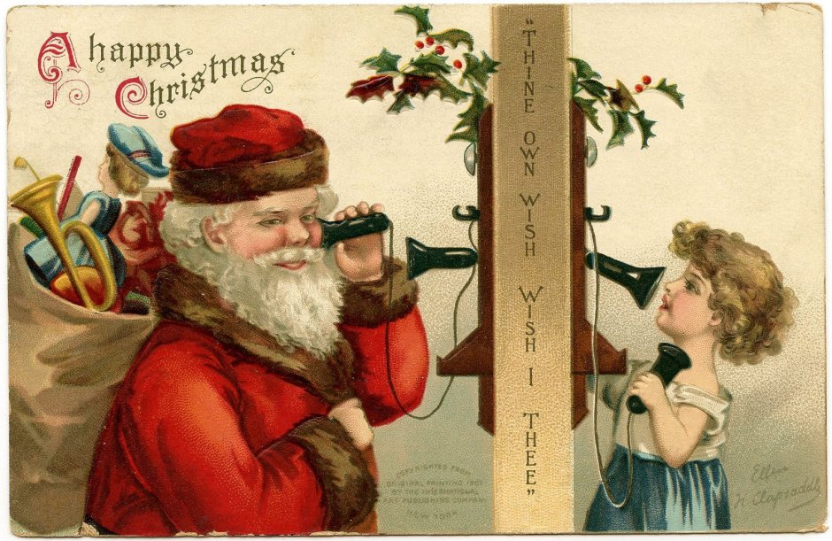 Американская Рождественская открытка