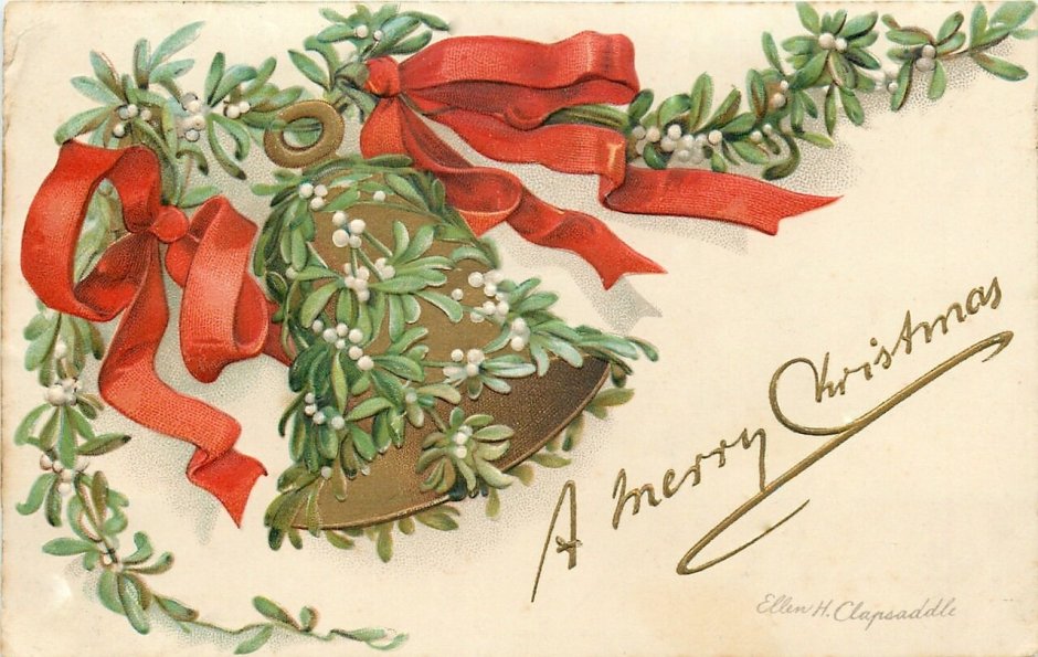 Странные Рождественские открытки викторианской эпохи