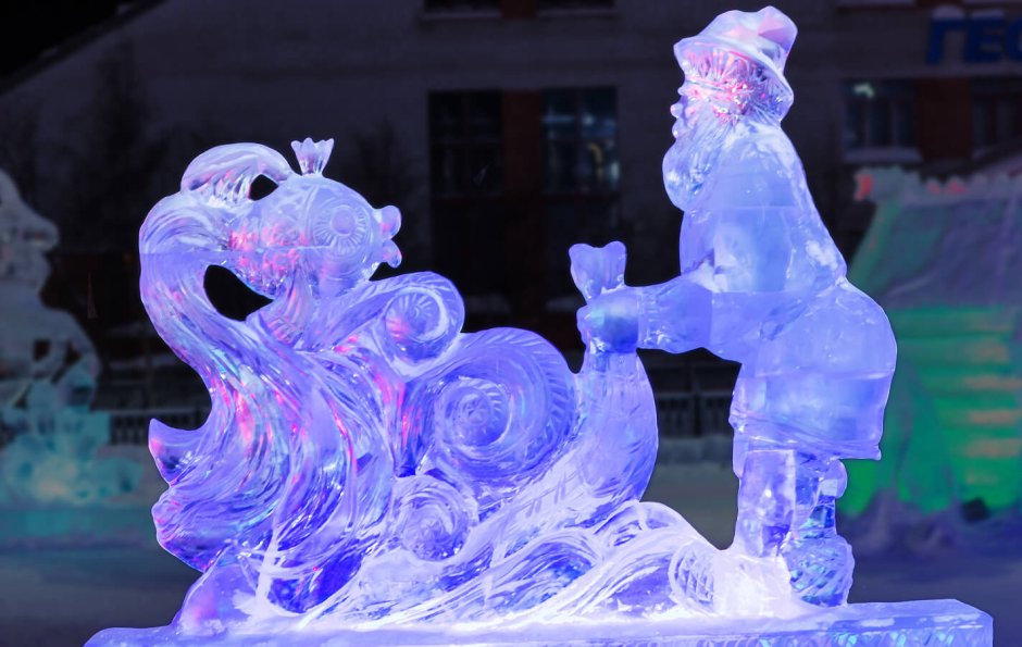 Скульптуры изо льда и снега