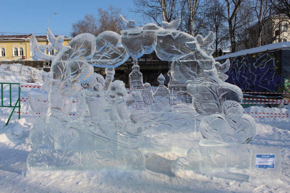 Ледяные скульптуры в Ульяновске