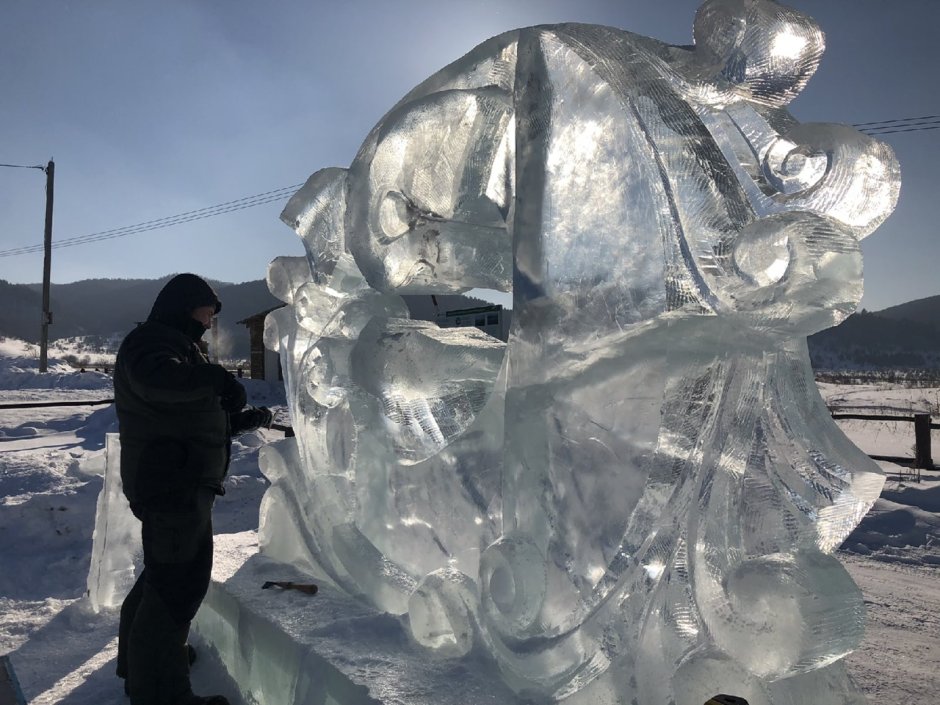 Ледяные скульптуры в Санкт-Петербурге 2022 Петропавловская крепость