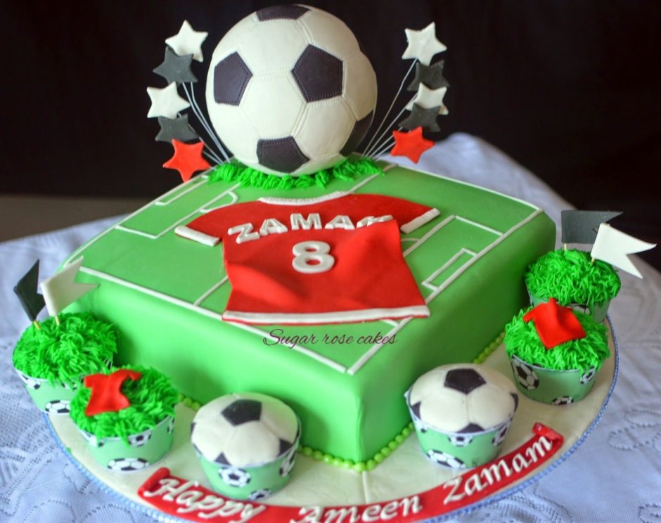 Торт футбольный для девочки