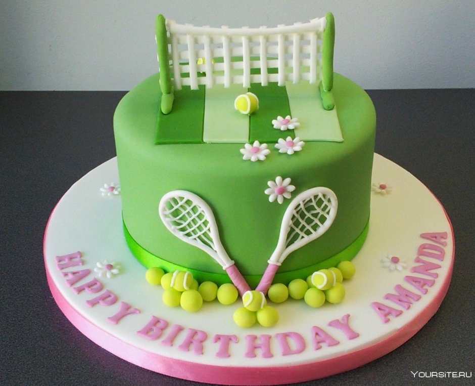 Торт в стиле большого тенниса