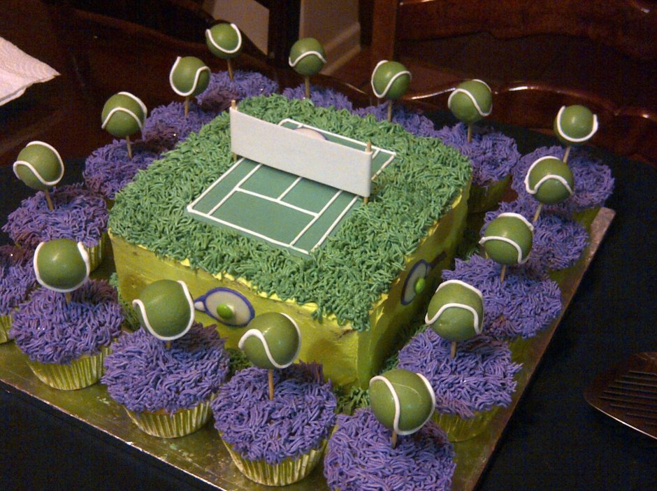 Торт для любителя настольного тенниса
