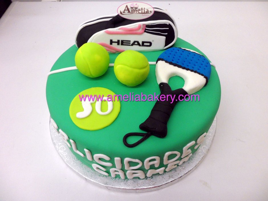Торт для мальчика теннисиста