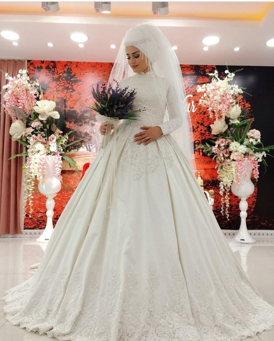 Мусульманские платья для женщин Свадебные