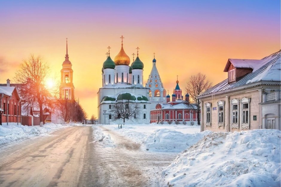 Коломна Кремль зимой