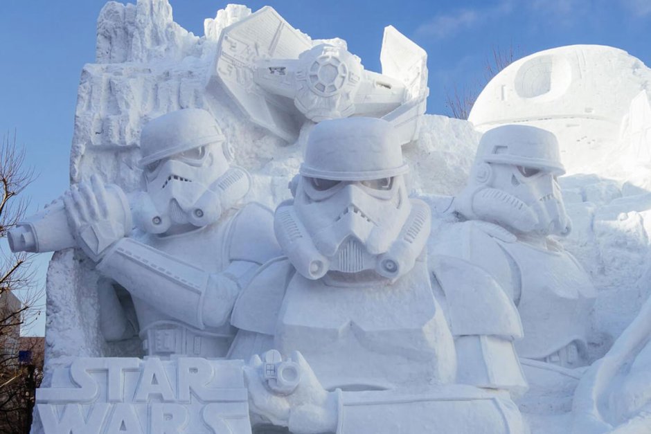 Снежные скульптуры Новосибирск 2020