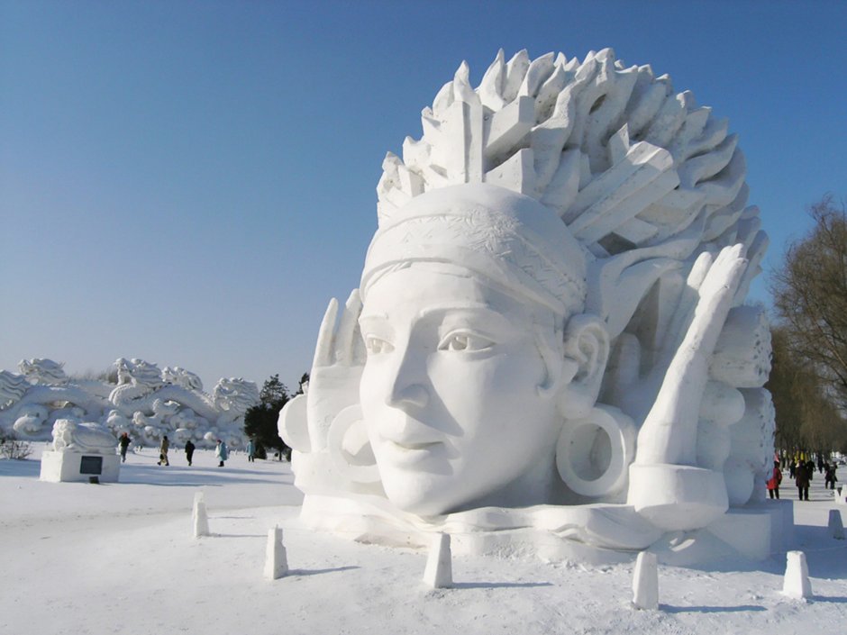 2020 Китай город Харбин фестиваль снега