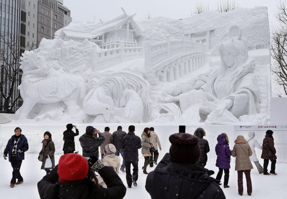 Фестиваль снежных фигур Новосибирск 2020