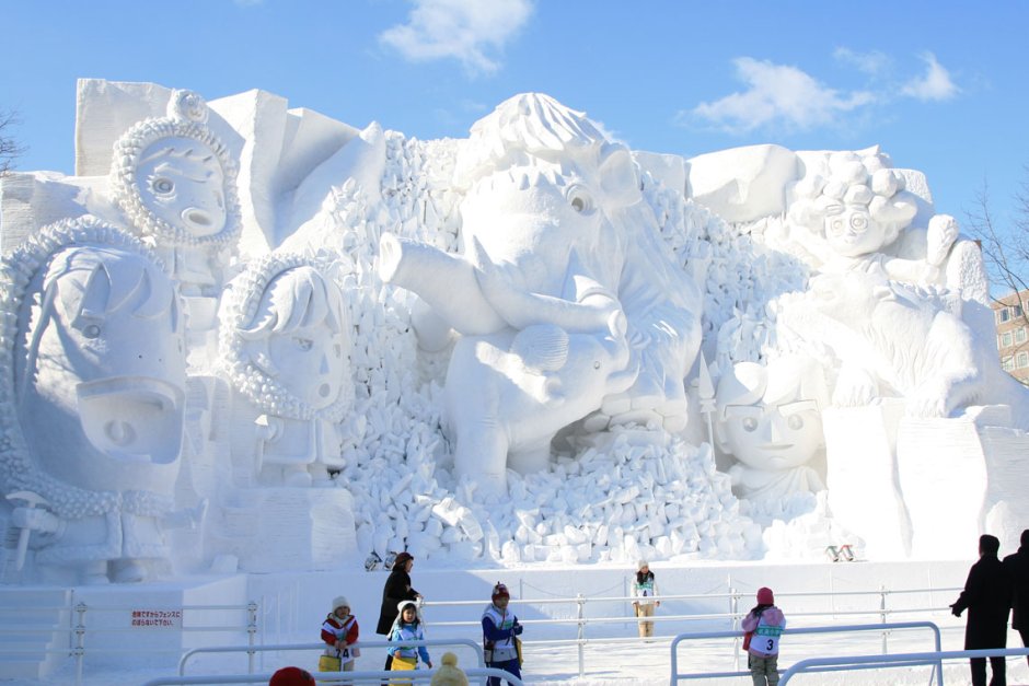 Саппоро снежные скульптуры