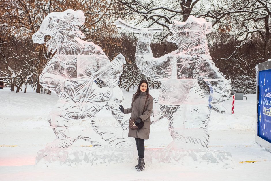 Снежные скульптуры Новосибирск 2022