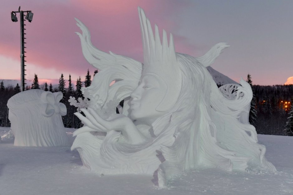 Конкурс снежных фигур «белый фестиваль» в Ижевске