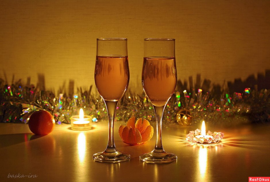 Фужеры шампанского новый год