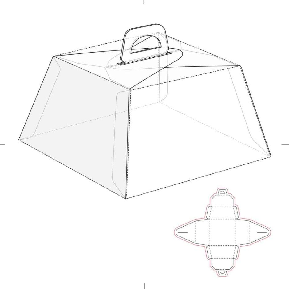 Дизайн коробки для торта