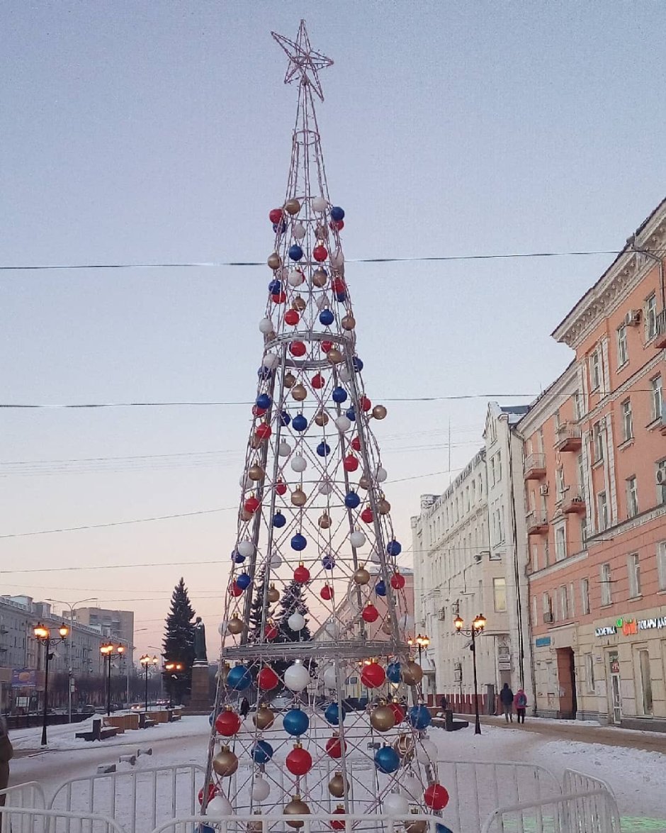 Площадь Ленина Воронеж зимой