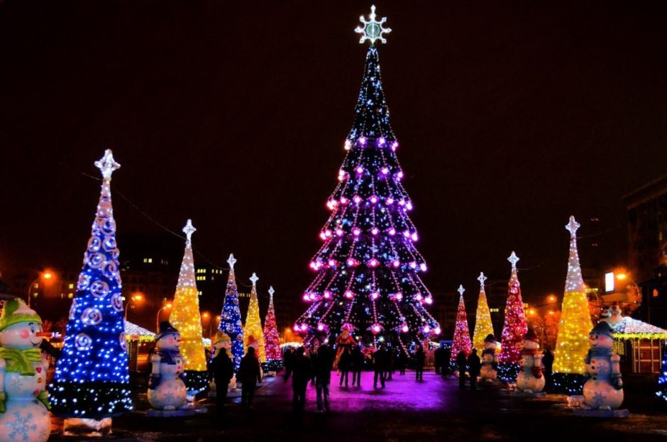 Площадь Ленина Новосибирск новый год 2022