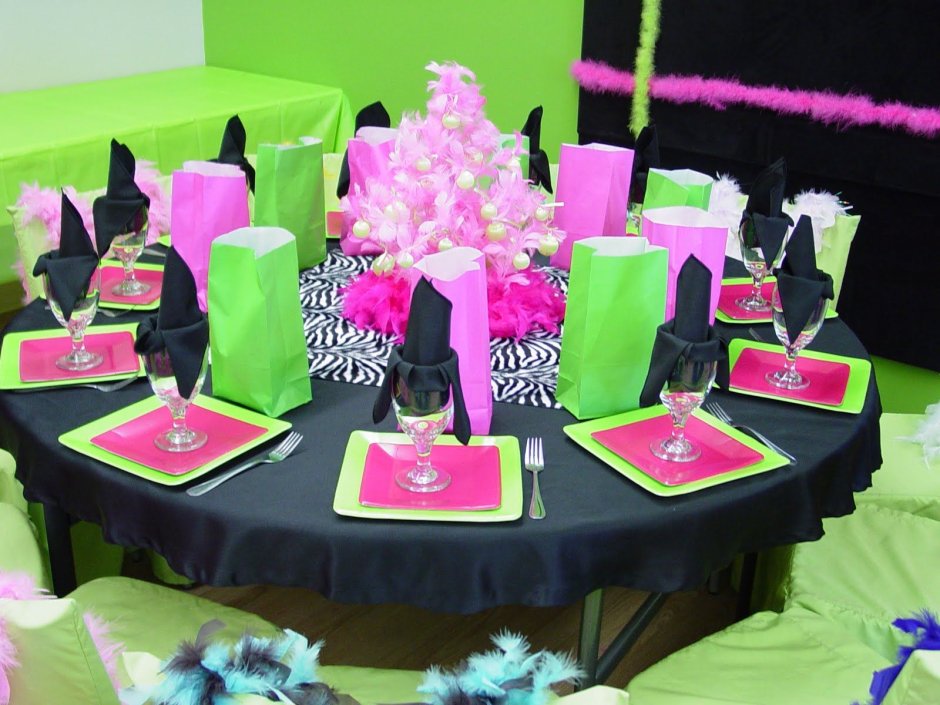 Розовая комната для вечеринки