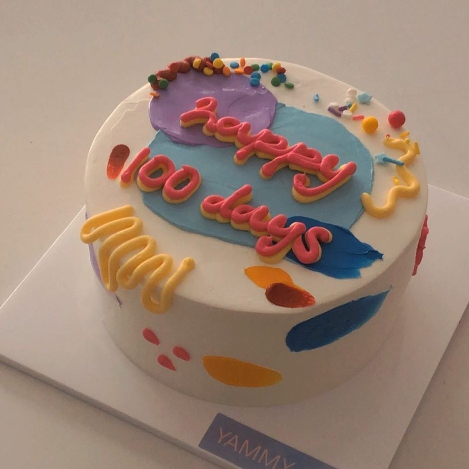 Торт в корейском стиле на день рождения