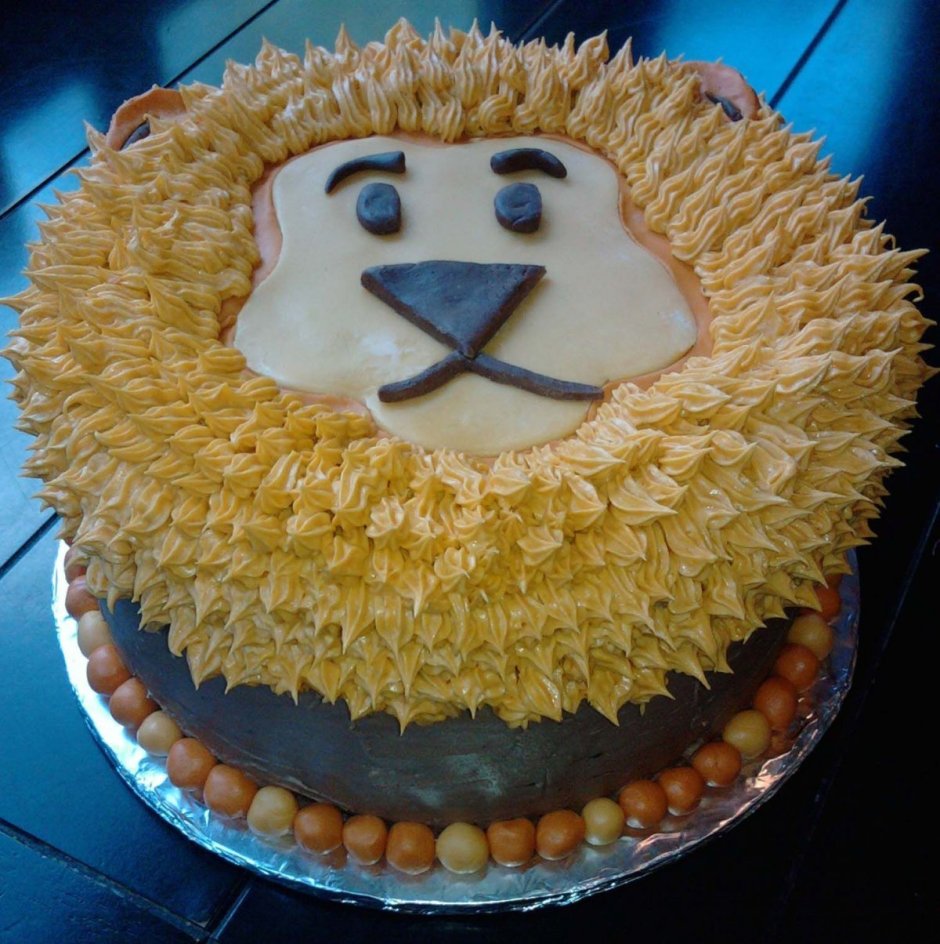 Торт со львом для мальчика