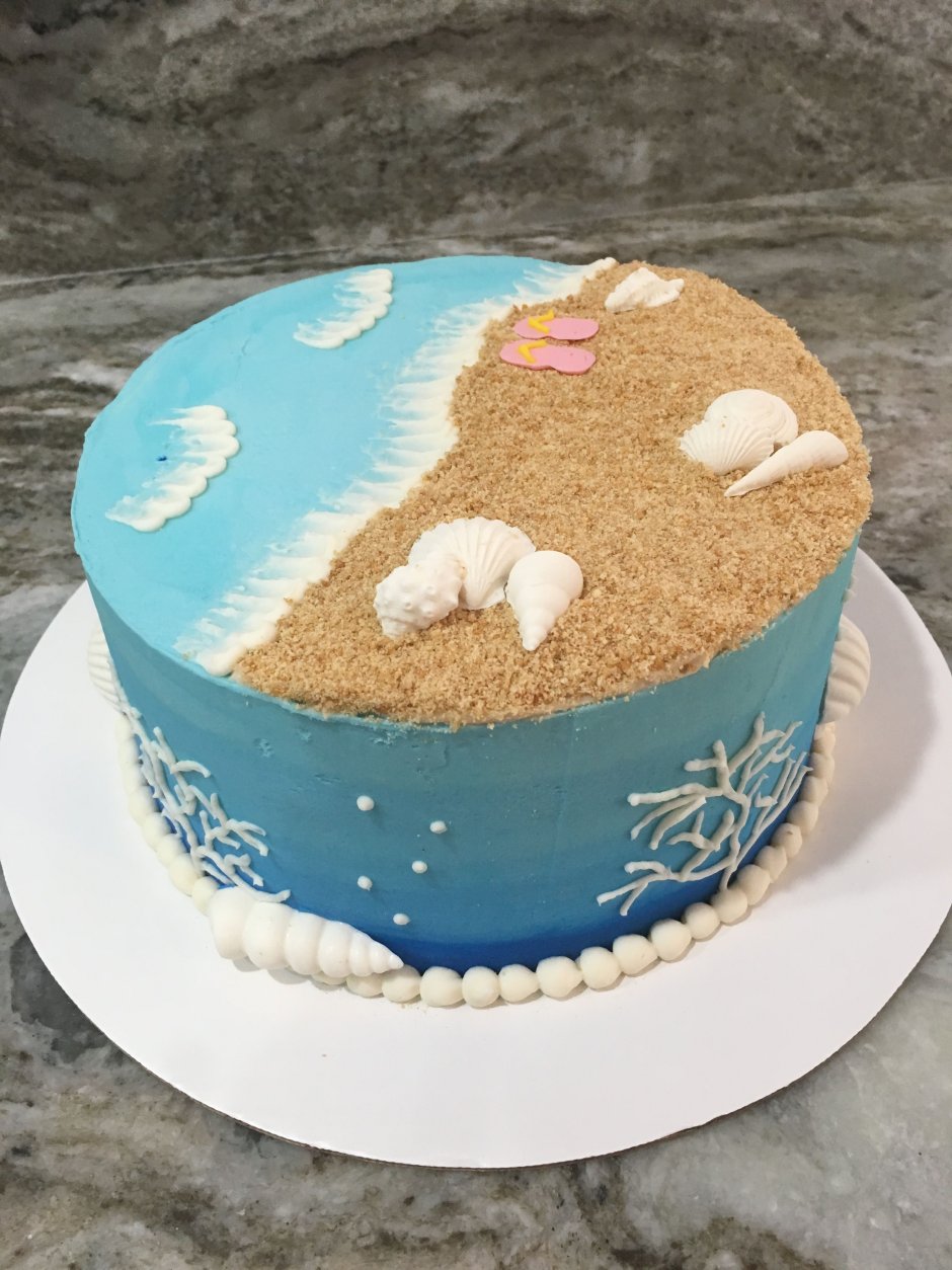 Морской декор для торта