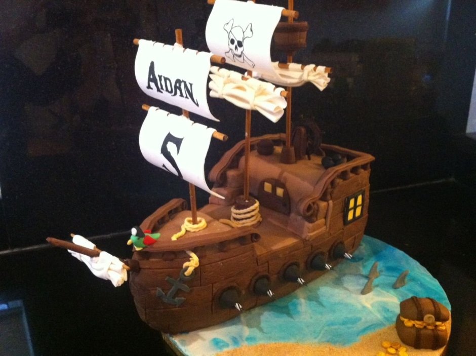 Торт пиратский корабль Агзамова