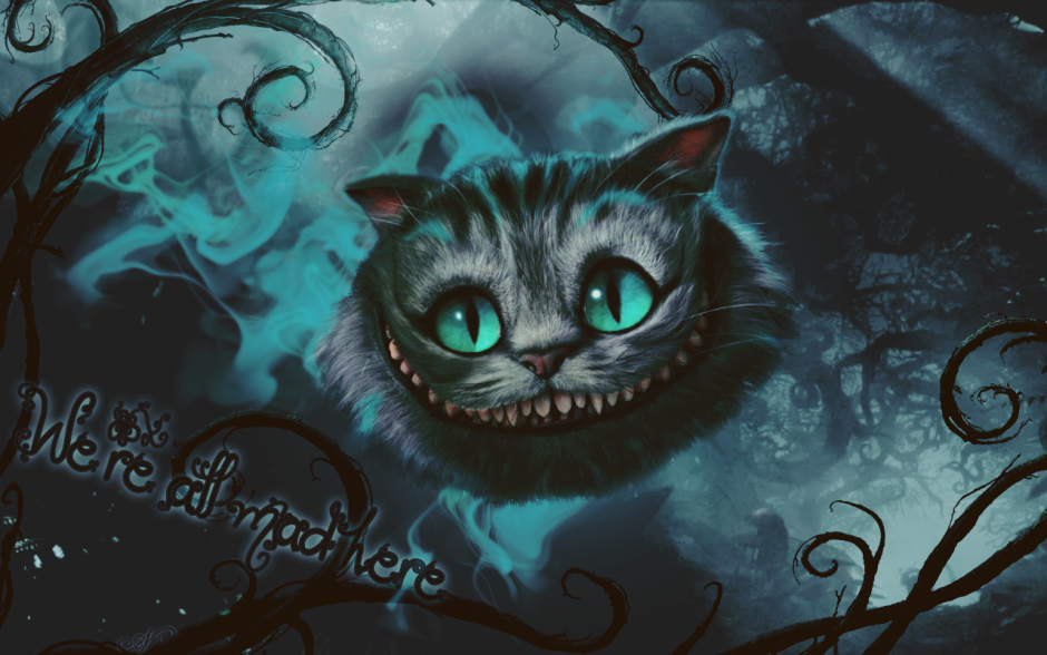 Чеширский кот из Алисы в стране чудес эскиз