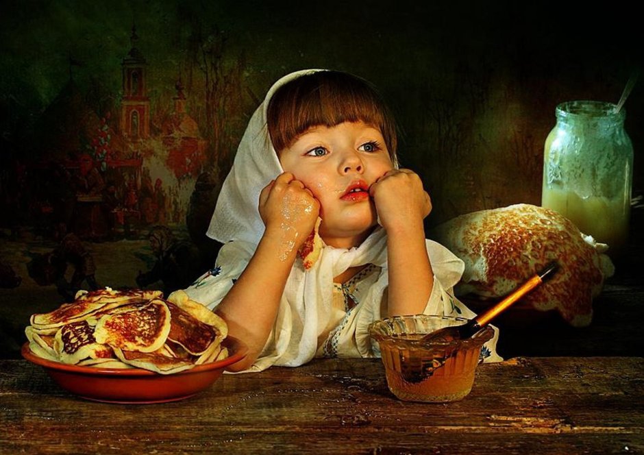 Картины с едой и детьми