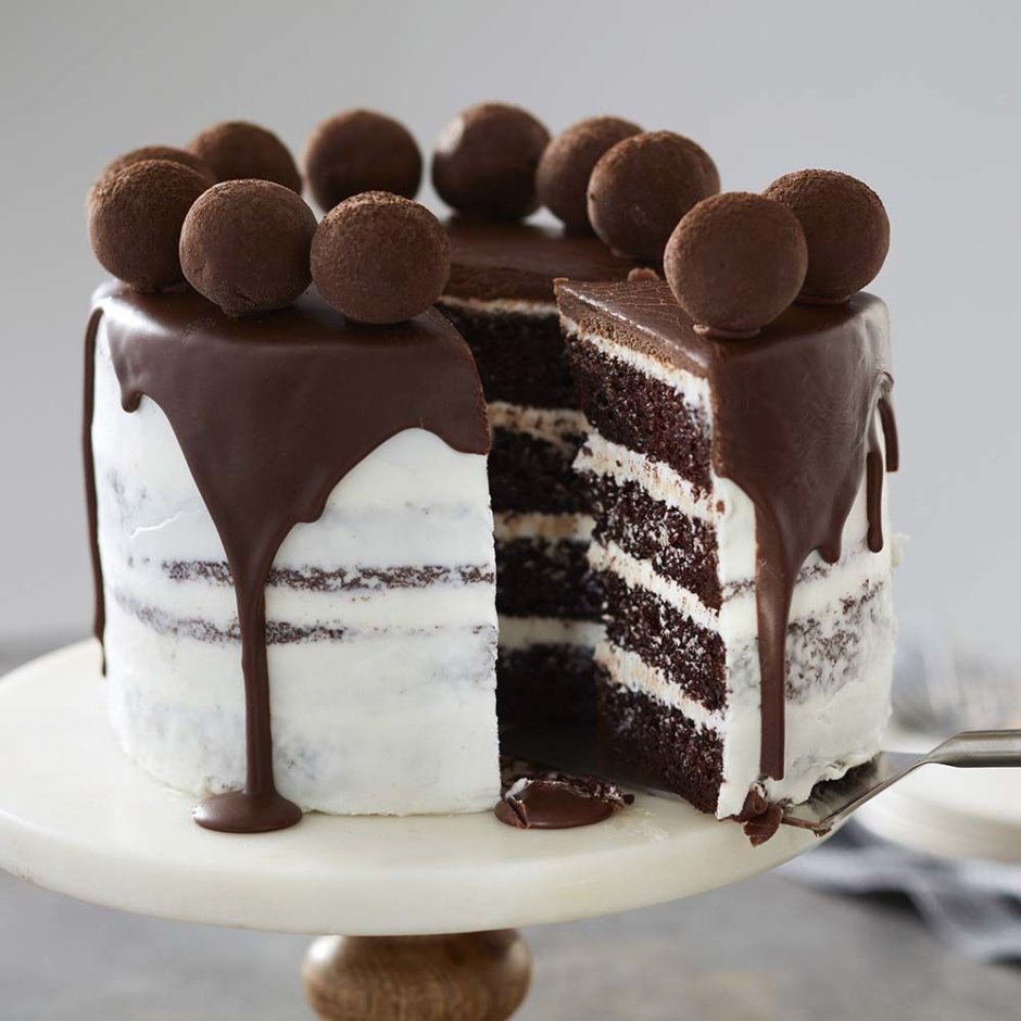 Муссовый торт три шоколада