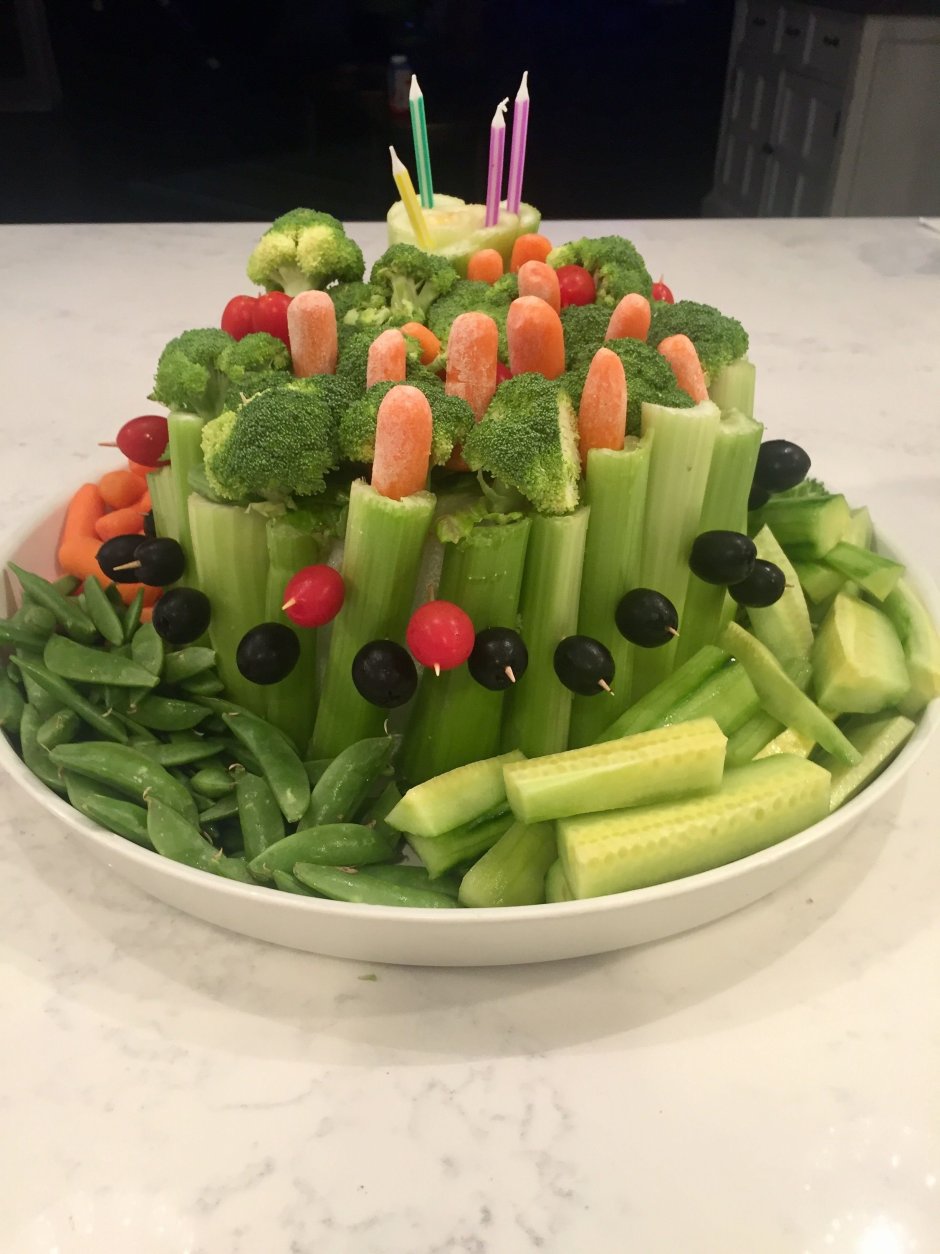 Салат из овощей композициями
