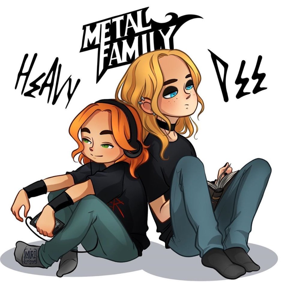 Рисунки в стиле Metal Family