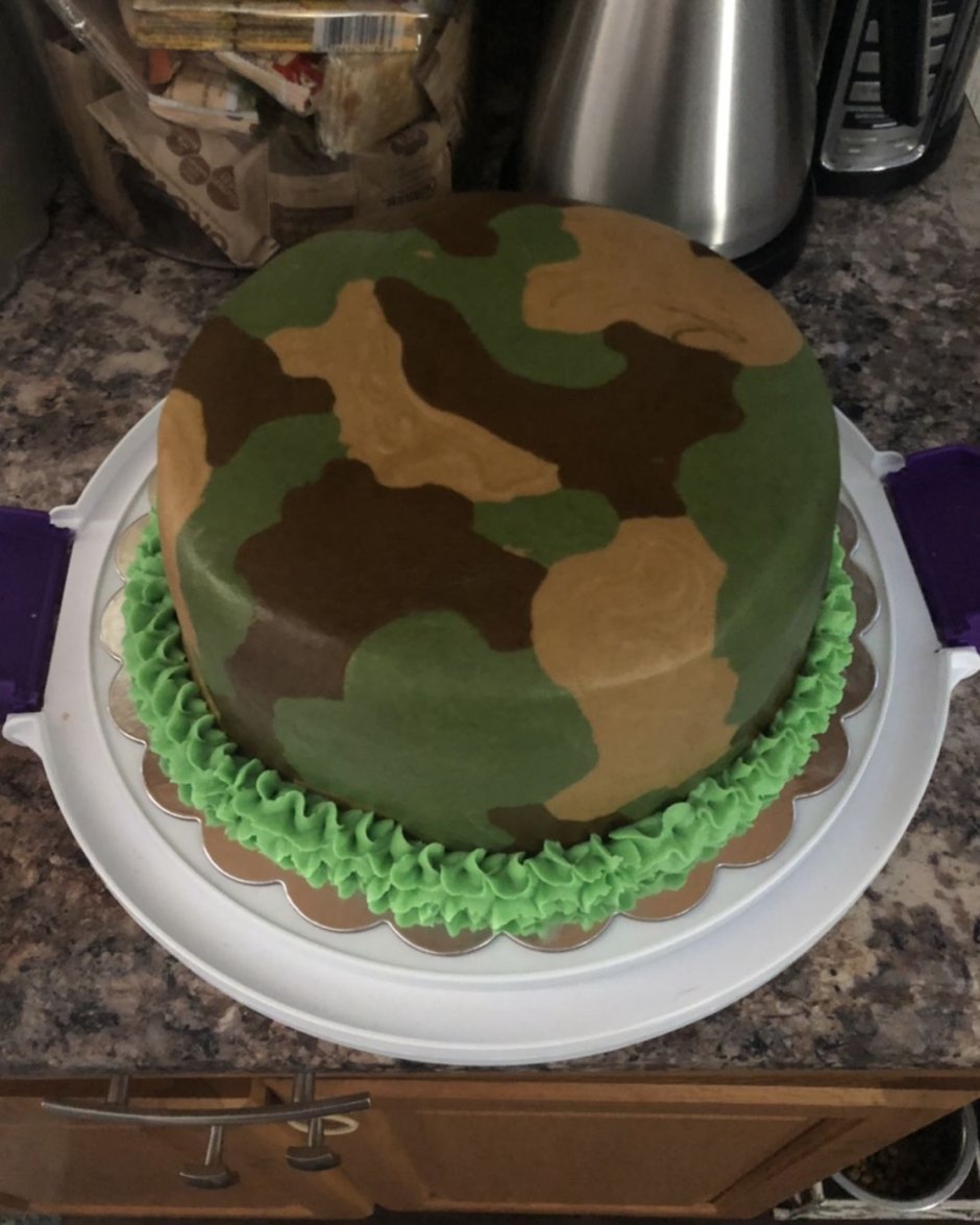 Торт в стиле милитари