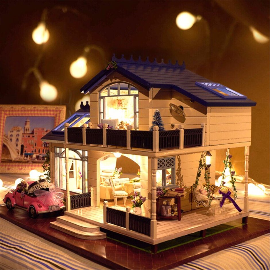 Wooden Dollhouse кукольный домик